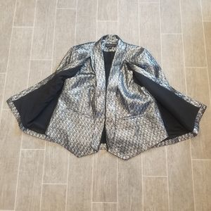 Eloquii Metallic Silver Cape